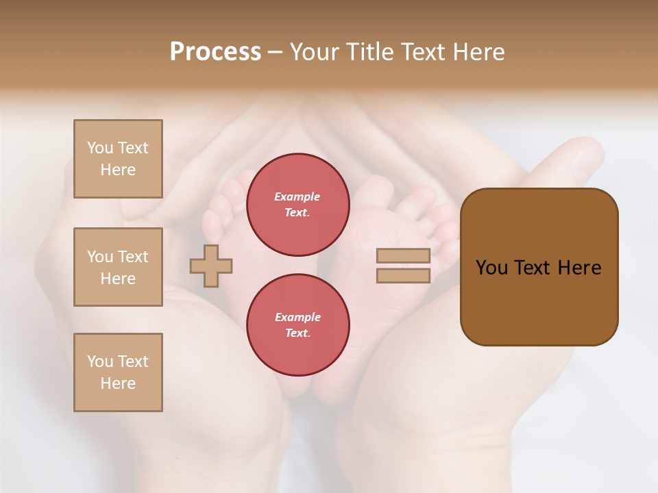 A Person Holding A Baby's Feet In Their Hands PowerPoint Template