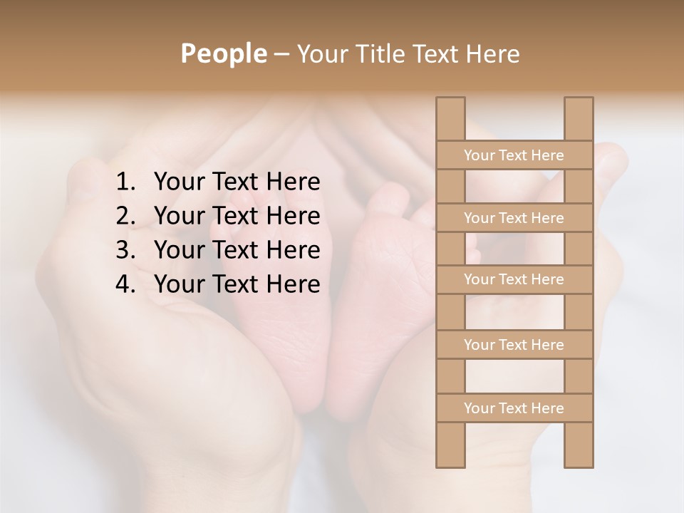A Person Holding A Baby's Feet In Their Hands PowerPoint Template