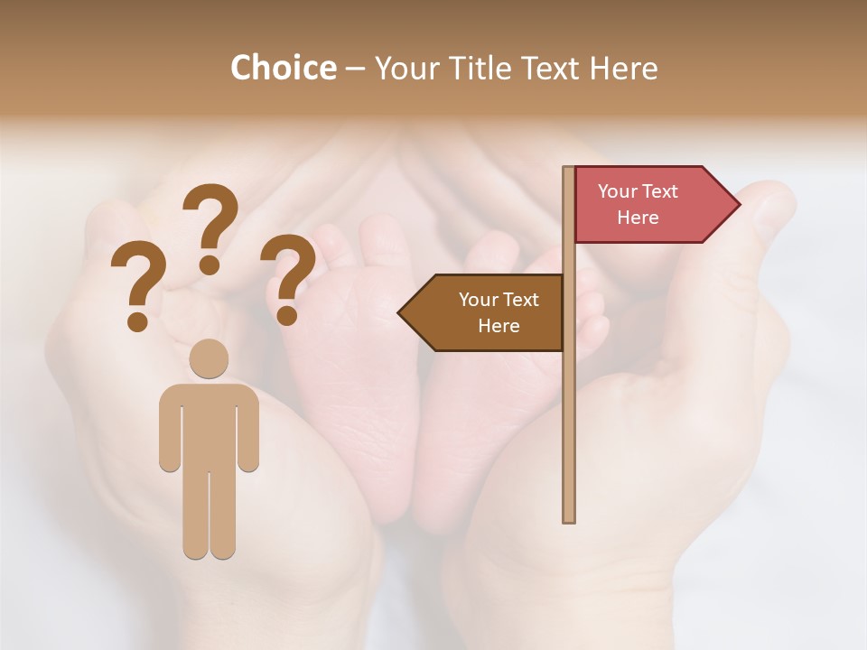 A Person Holding A Baby's Feet In Their Hands PowerPoint Template