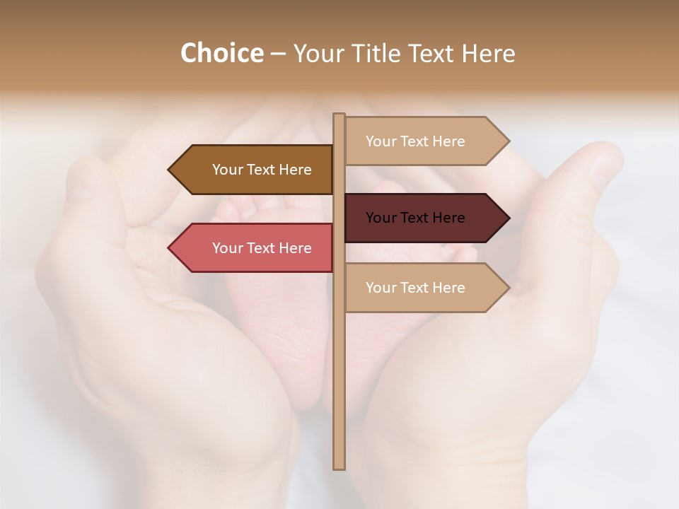 A Person Holding A Baby's Feet In Their Hands PowerPoint Template