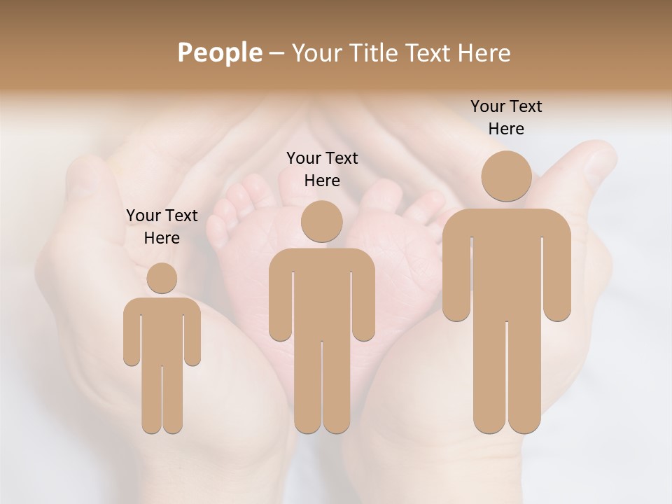 A Person Holding A Baby's Feet In Their Hands PowerPoint Template