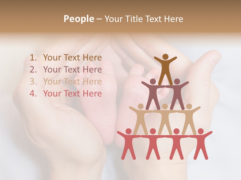 A Person Holding A Baby's Feet In Their Hands PowerPoint Template