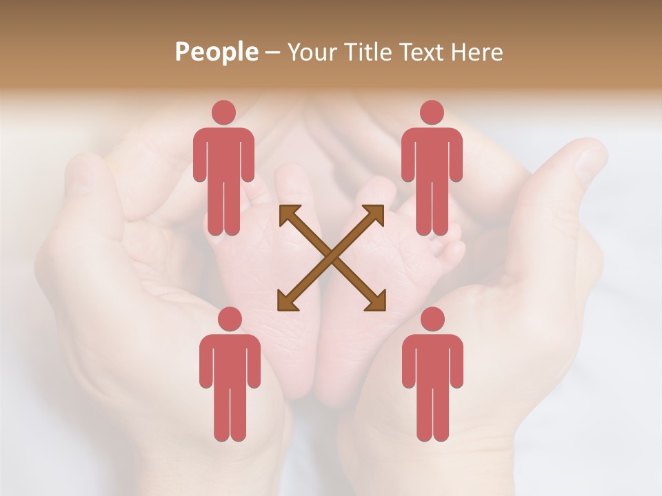 A Person Holding A Baby's Feet In Their Hands PowerPoint Template