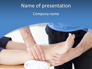 A Person Getting A Foot Massage From Another Person PowerPoint Template