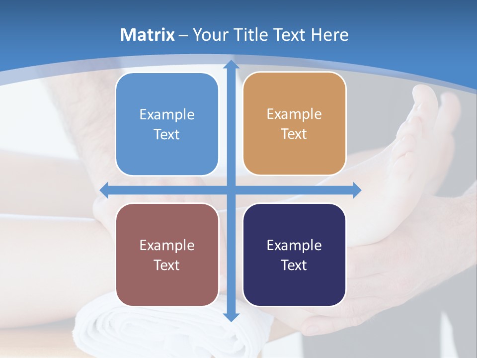 A Person Getting A Foot Massage From Another Person PowerPoint Template