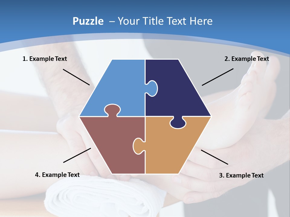 A Person Getting A Foot Massage From Another Person PowerPoint Template