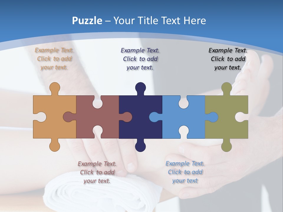 A Person Getting A Foot Massage From Another Person PowerPoint Template