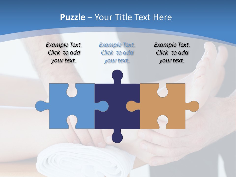 A Person Getting A Foot Massage From Another Person PowerPoint Template