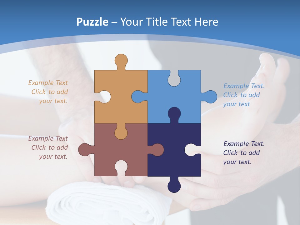 A Person Getting A Foot Massage From Another Person PowerPoint Template