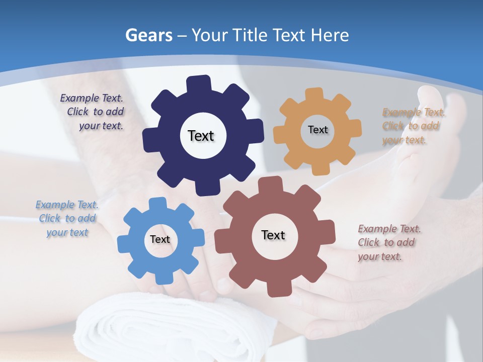 A Person Getting A Foot Massage From Another Person PowerPoint Template