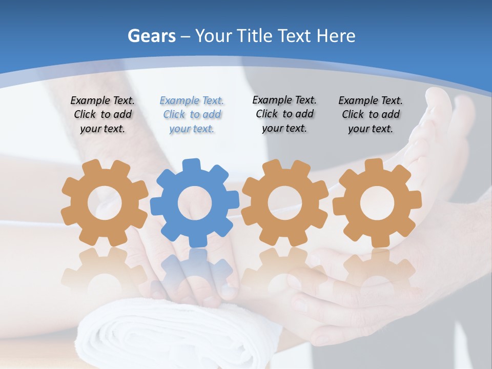 A Person Getting A Foot Massage From Another Person PowerPoint Template