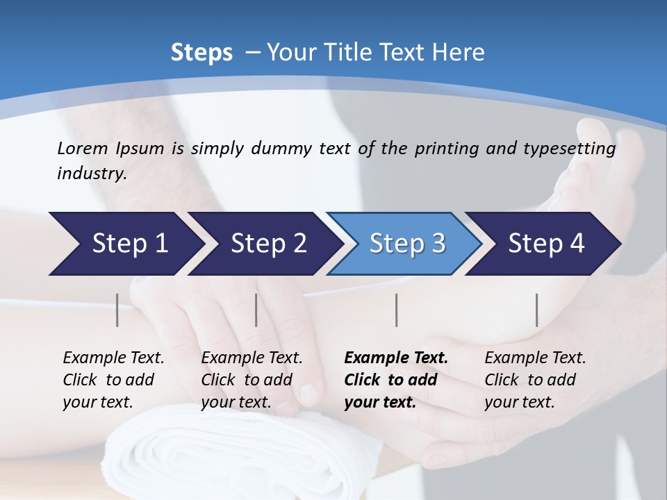 A Person Getting A Foot Massage From Another Person PowerPoint Template
