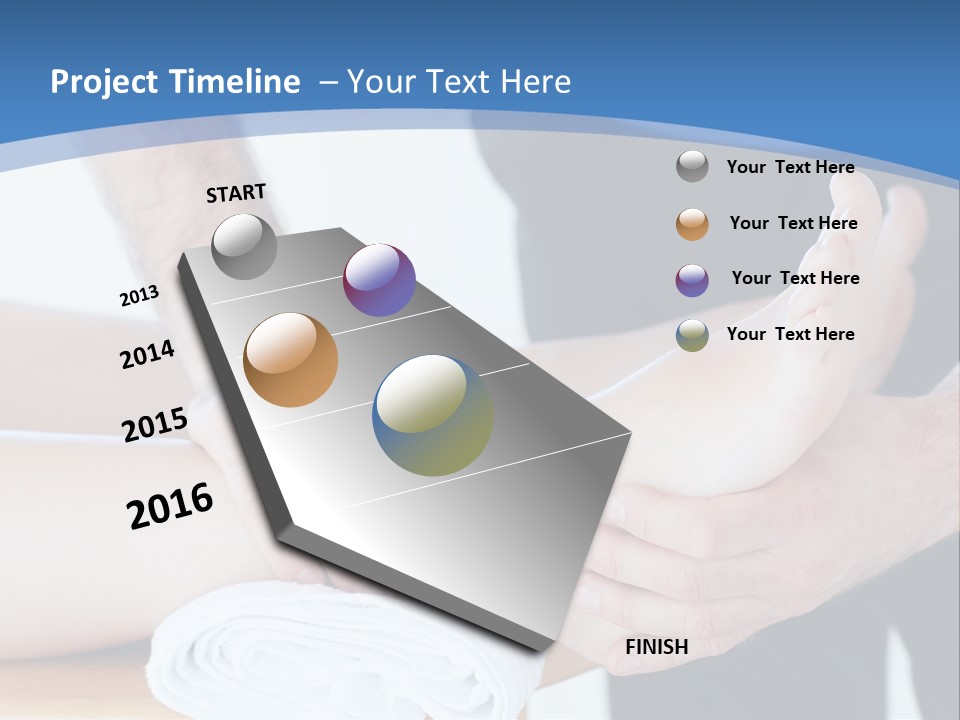 A Person Getting A Foot Massage From Another Person PowerPoint Template