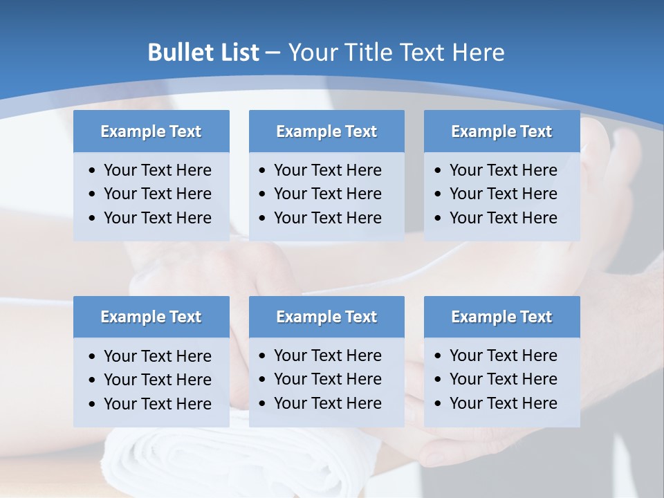 A Person Getting A Foot Massage From Another Person PowerPoint Template