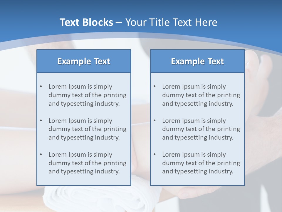 A Person Getting A Foot Massage From Another Person PowerPoint Template