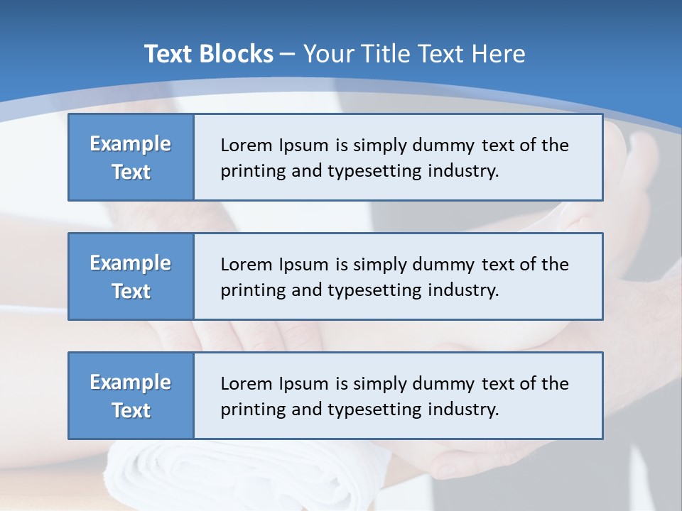 A Person Getting A Foot Massage From Another Person PowerPoint Template