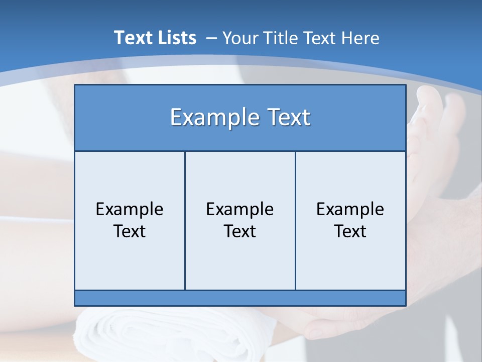 A Person Getting A Foot Massage From Another Person PowerPoint Template