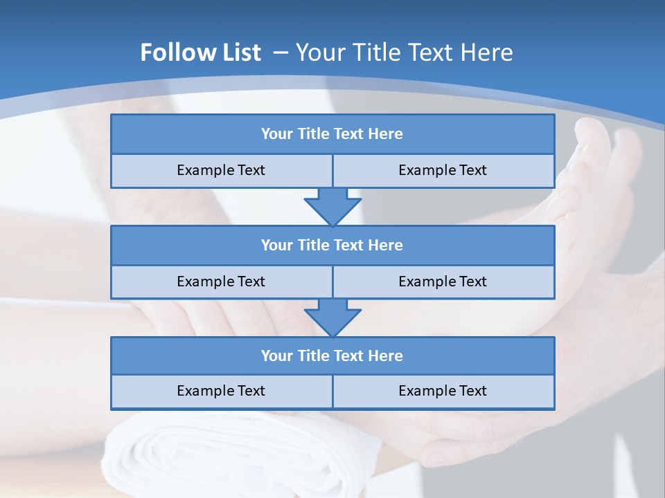 A Person Getting A Foot Massage From Another Person PowerPoint Template