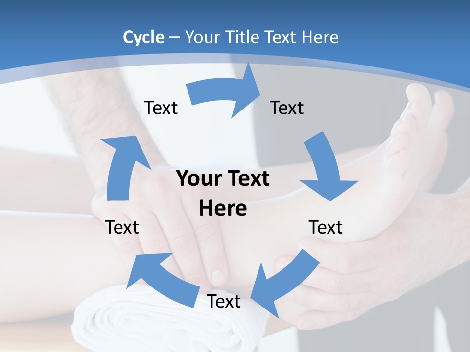 A Person Getting A Foot Massage From Another Person PowerPoint Template