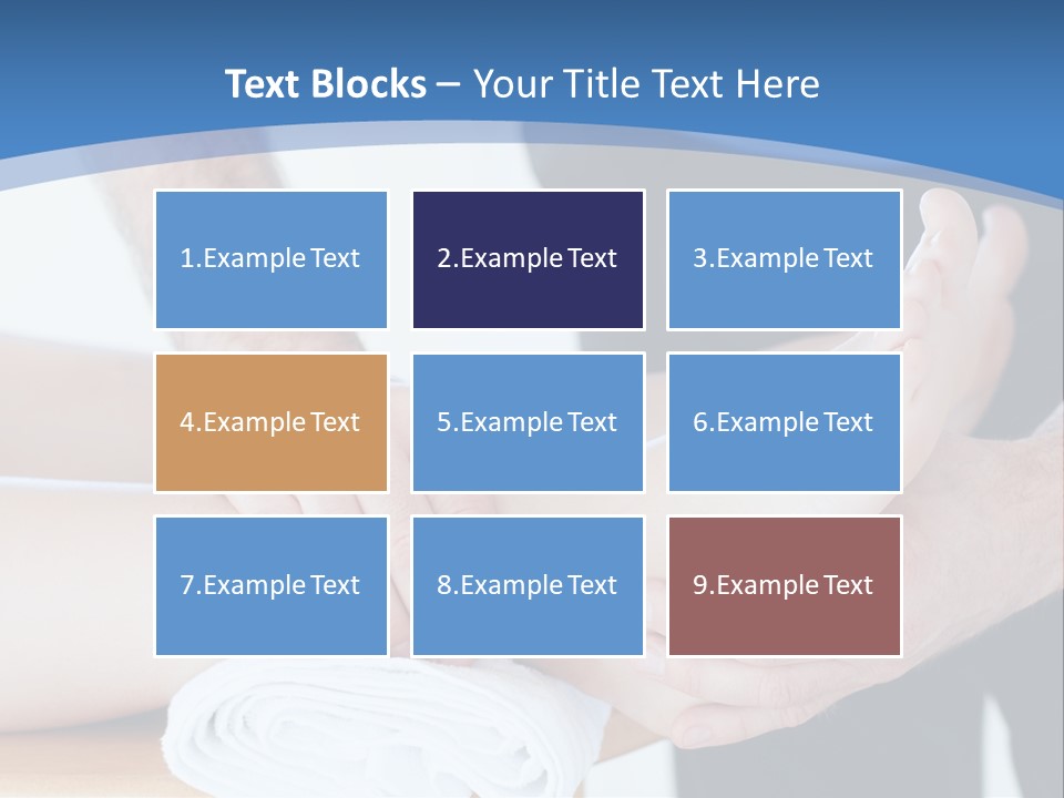 A Person Getting A Foot Massage From Another Person PowerPoint Template