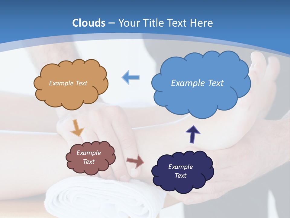 A Person Getting A Foot Massage From Another Person PowerPoint Template