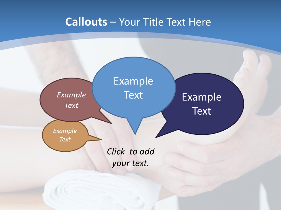 A Person Getting A Foot Massage From Another Person PowerPoint Template