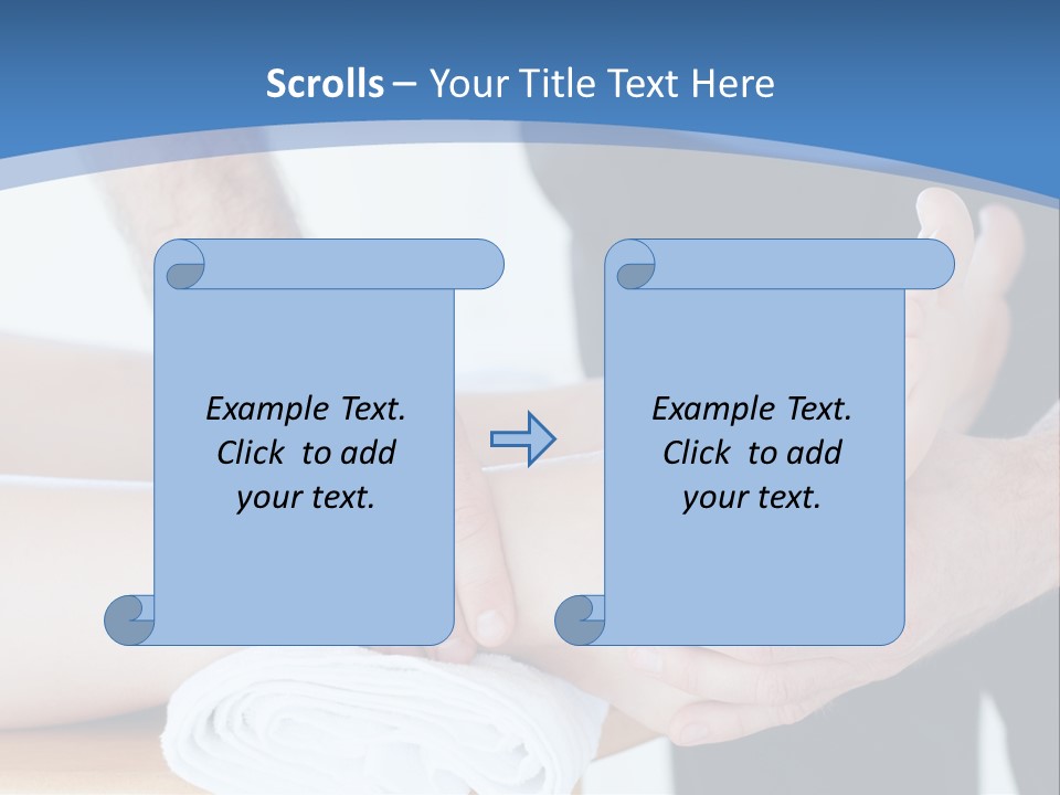 A Person Getting A Foot Massage From Another Person PowerPoint Template
