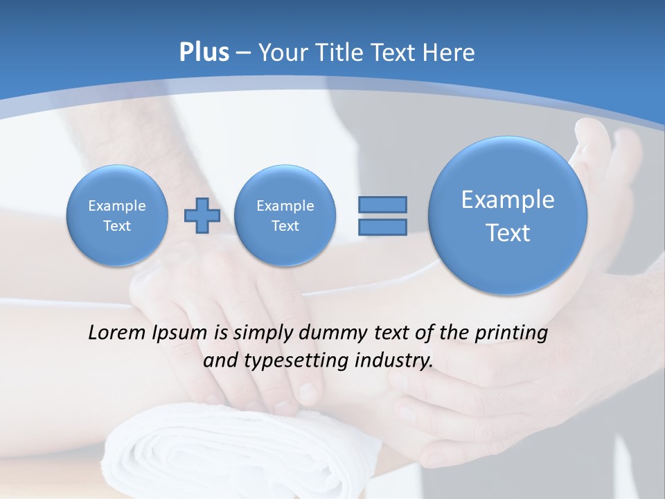 A Person Getting A Foot Massage From Another Person PowerPoint Template