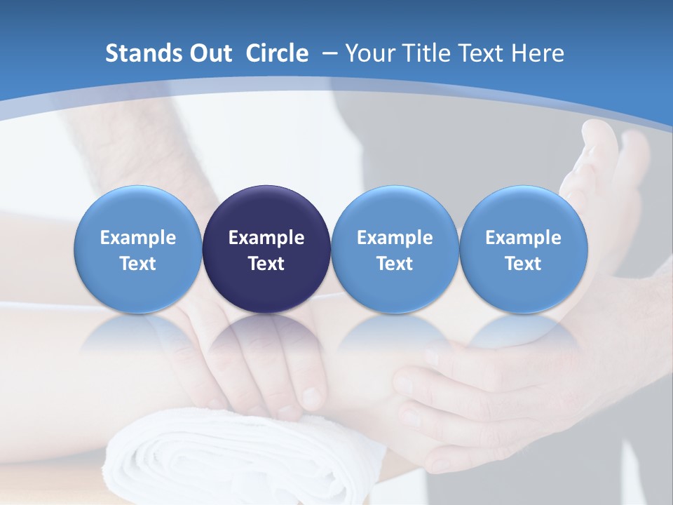 A Person Getting A Foot Massage From Another Person PowerPoint Template