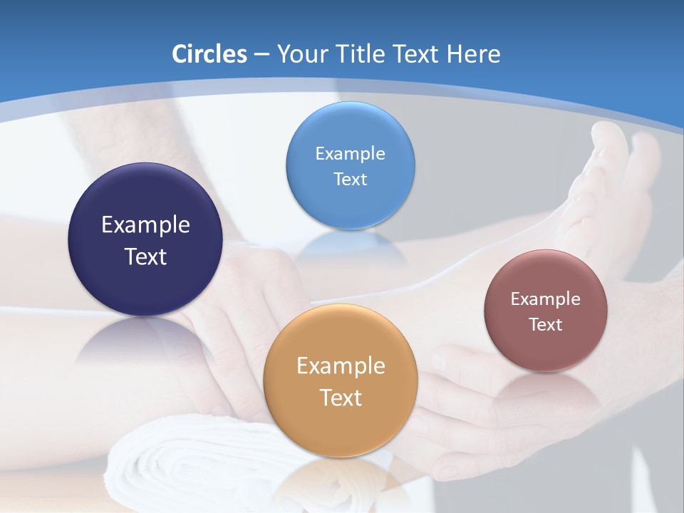 A Person Getting A Foot Massage From Another Person PowerPoint Template