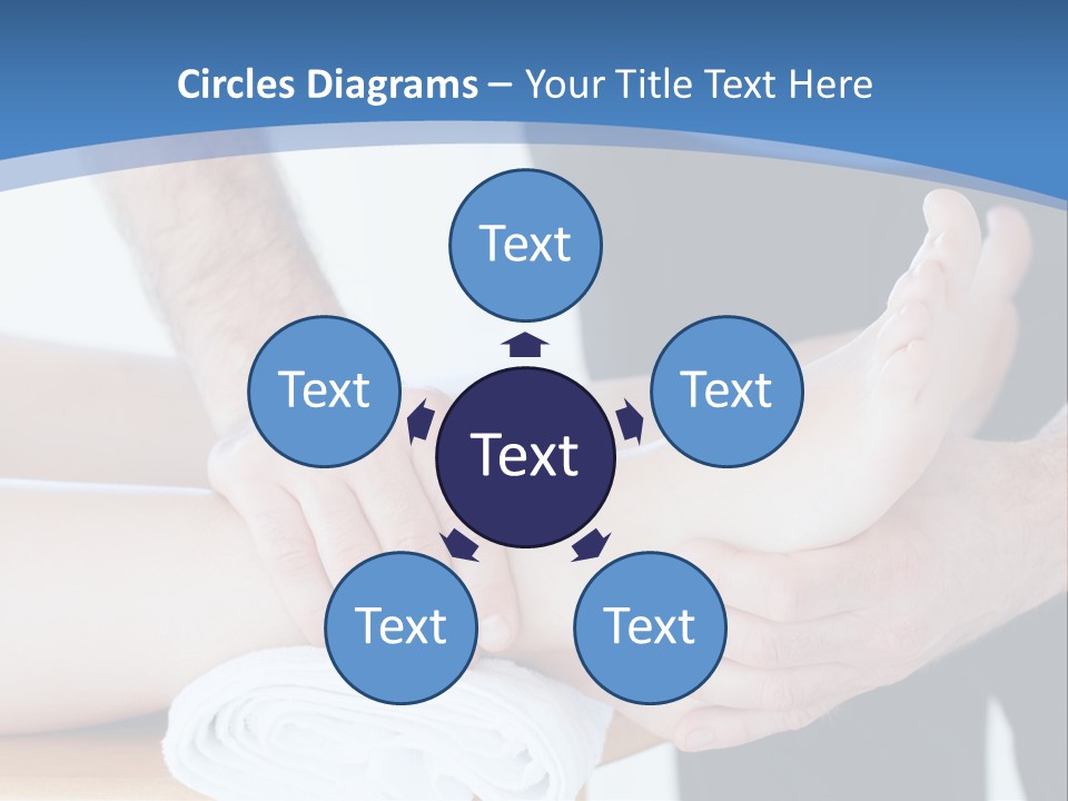 A Person Getting A Foot Massage From Another Person PowerPoint Template