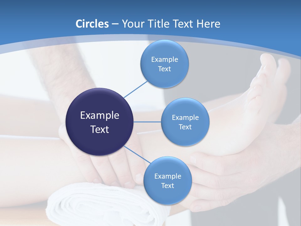 A Person Getting A Foot Massage From Another Person PowerPoint Template