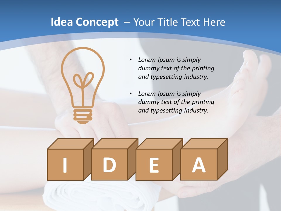 A Person Getting A Foot Massage From Another Person PowerPoint Template