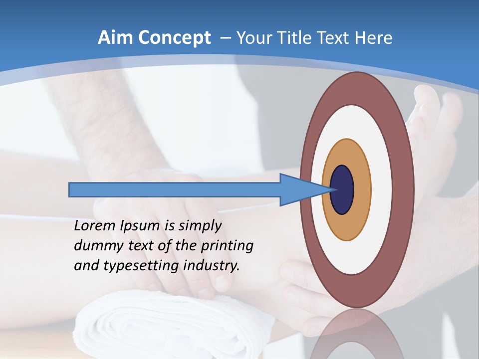 A Person Getting A Foot Massage From Another Person PowerPoint Template