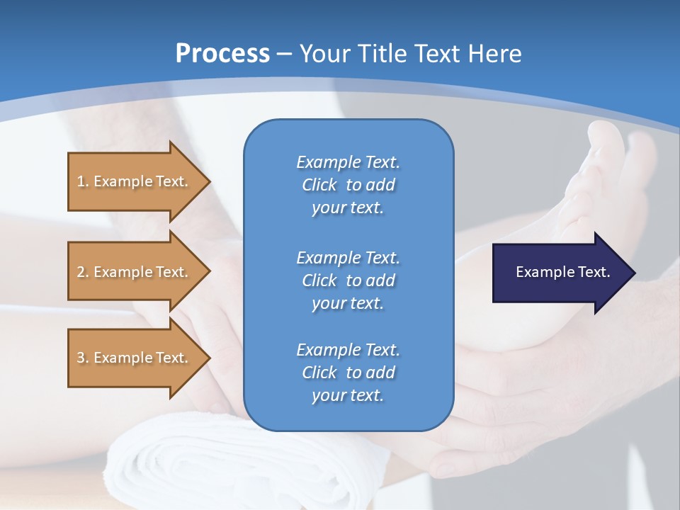 A Person Getting A Foot Massage From Another Person PowerPoint Template