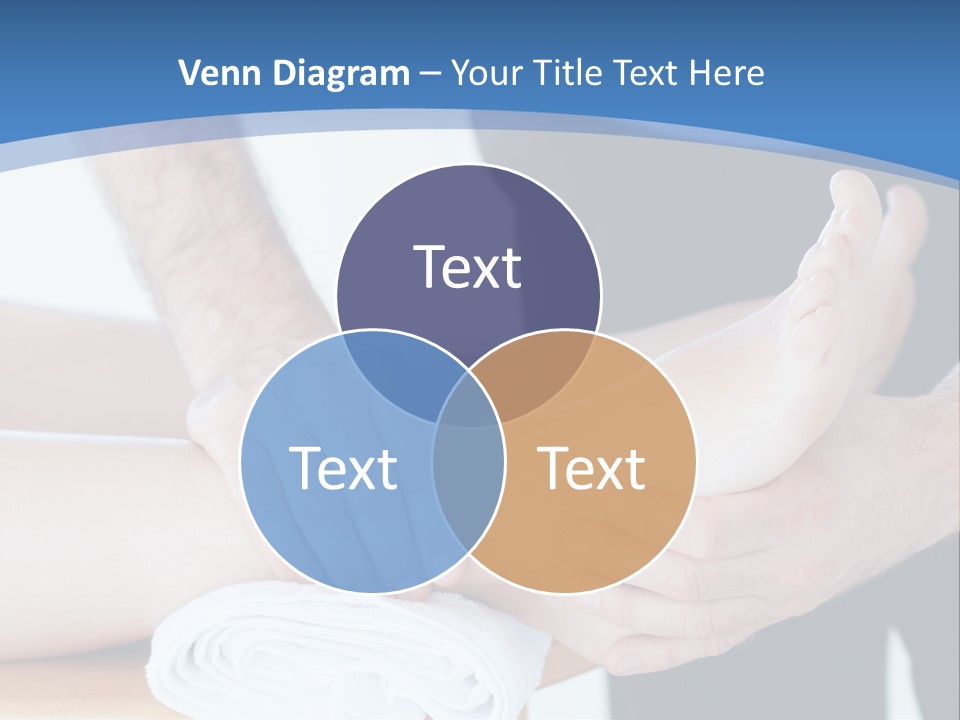 A Person Getting A Foot Massage From Another Person PowerPoint Template