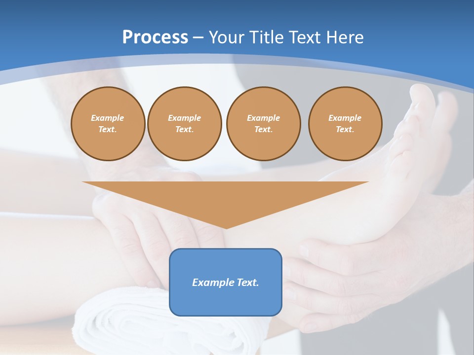 A Person Getting A Foot Massage From Another Person PowerPoint Template