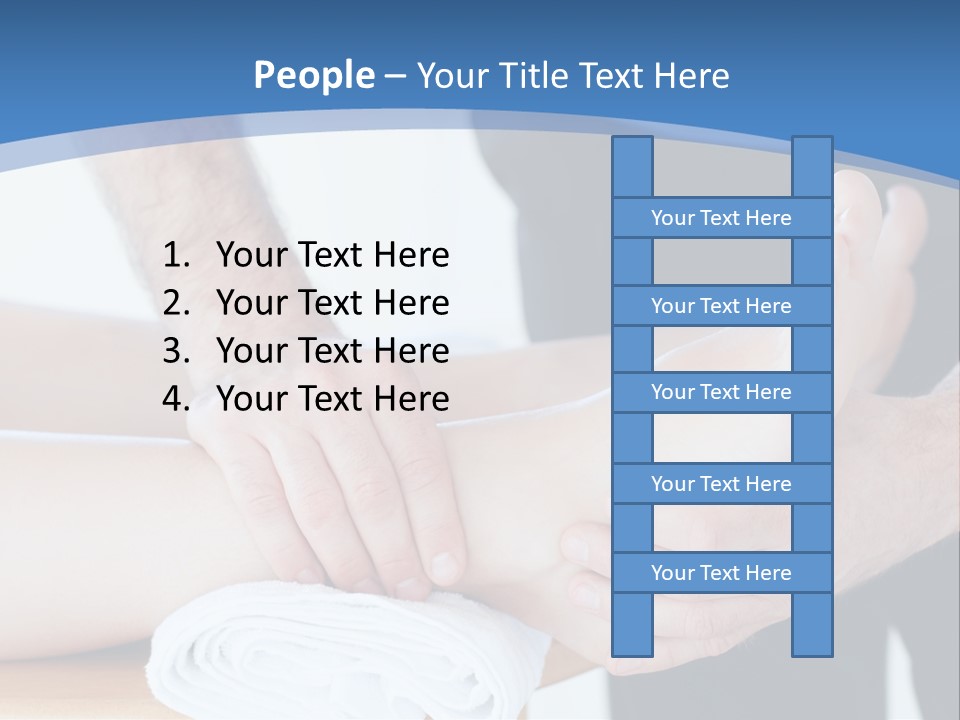 A Person Getting A Foot Massage From Another Person PowerPoint Template