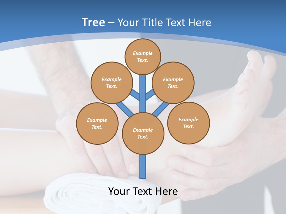 A Person Getting A Foot Massage From Another Person PowerPoint Template