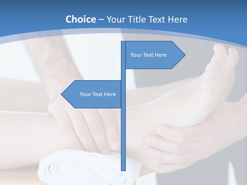A Person Getting A Foot Massage From Another Person PowerPoint Template