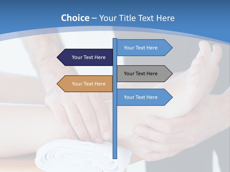 A Person Getting A Foot Massage From Another Person PowerPoint Template