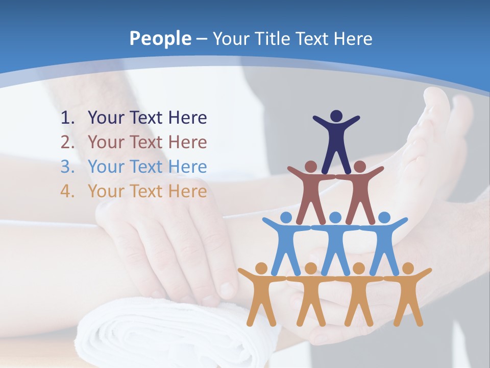 A Person Getting A Foot Massage From Another Person PowerPoint Template