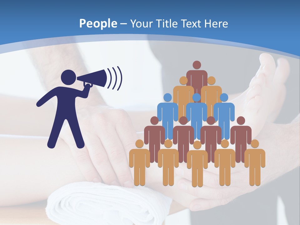 A Person Getting A Foot Massage From Another Person PowerPoint Template