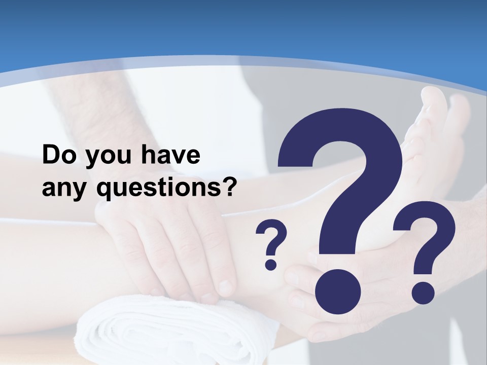 A Person Getting A Foot Massage From Another Person PowerPoint Template