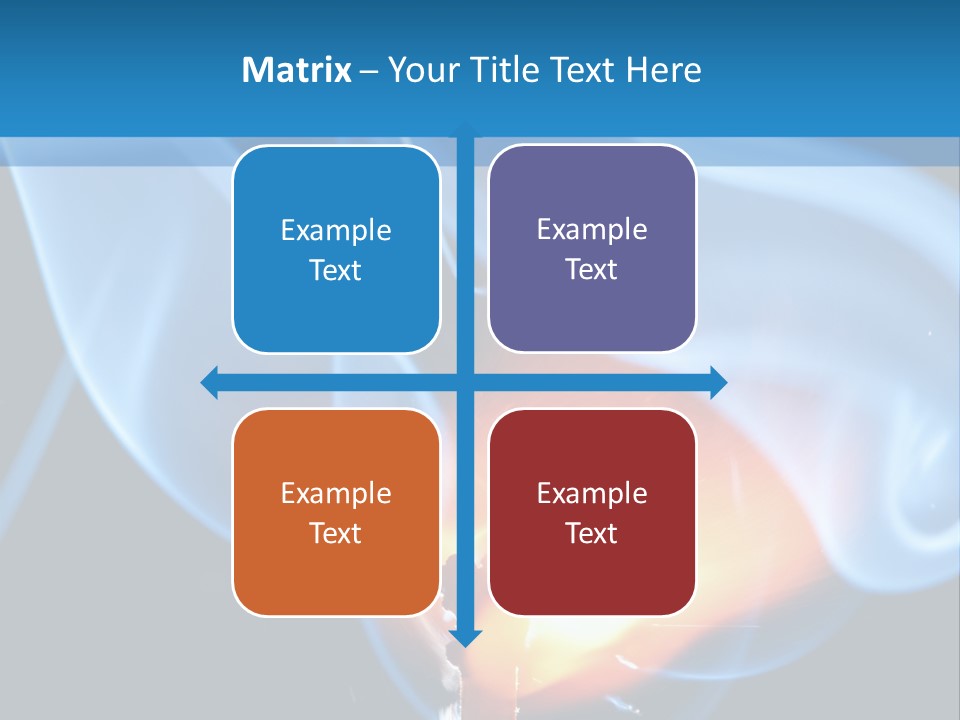 A Matchstick With Blue Smoke Coming Out Of It PowerPoint Template