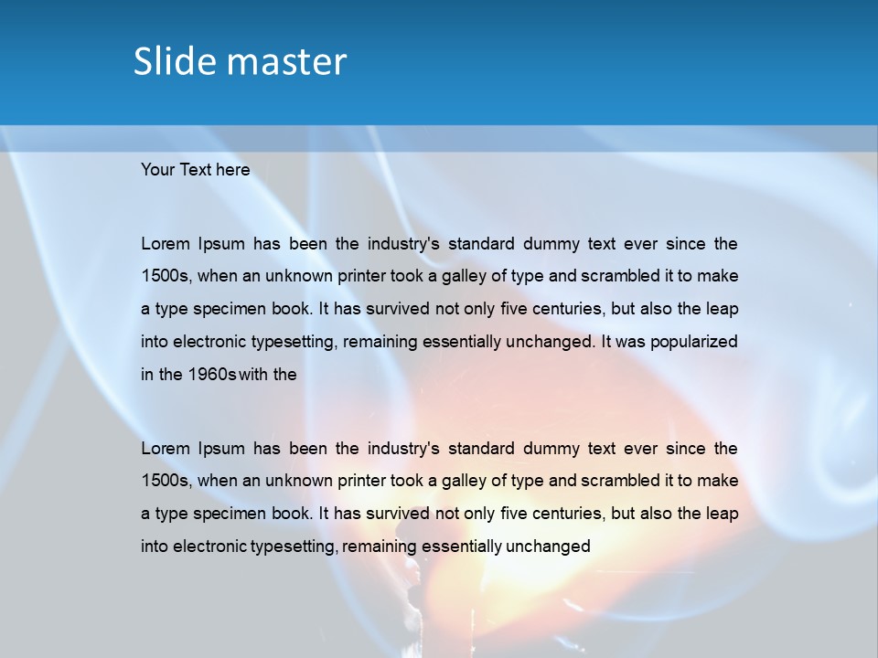 A Matchstick With Blue Smoke Coming Out Of It PowerPoint Template