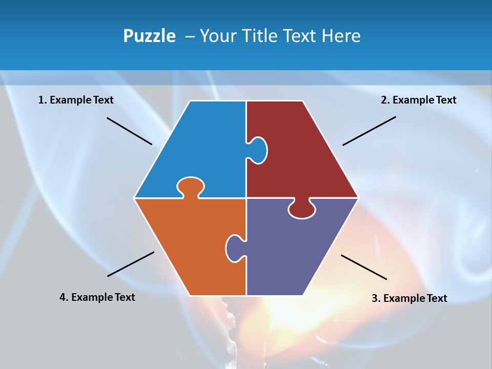 A Matchstick With Blue Smoke Coming Out Of It PowerPoint Template