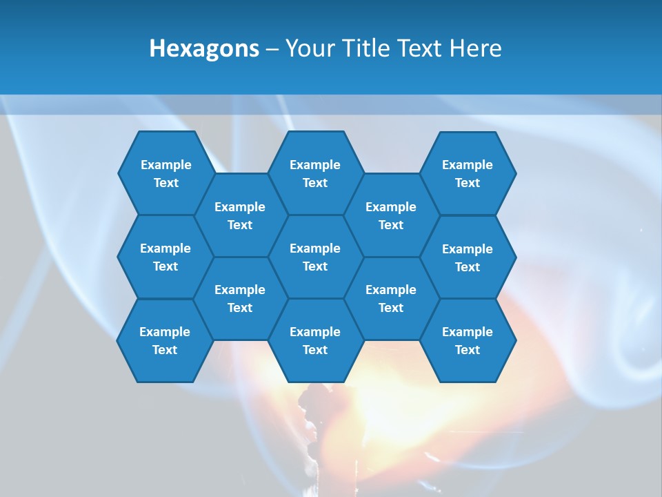 A Matchstick With Blue Smoke Coming Out Of It PowerPoint Template