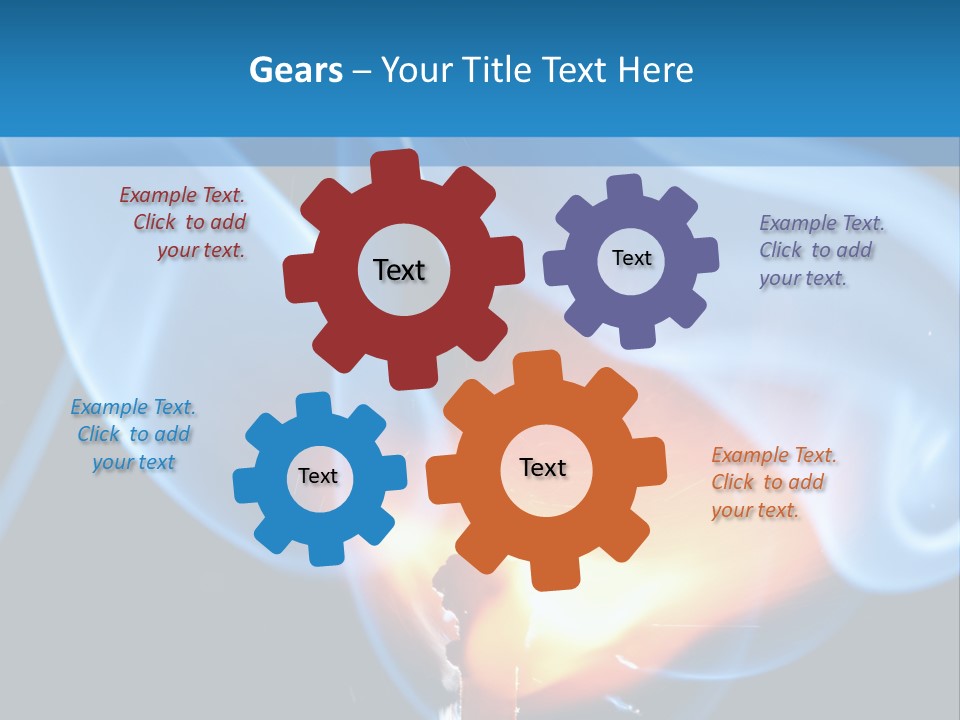 A Matchstick With Blue Smoke Coming Out Of It PowerPoint Template