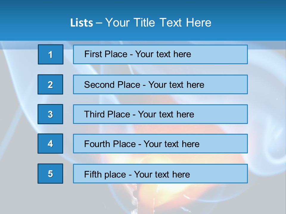 A Matchstick With Blue Smoke Coming Out Of It PowerPoint Template